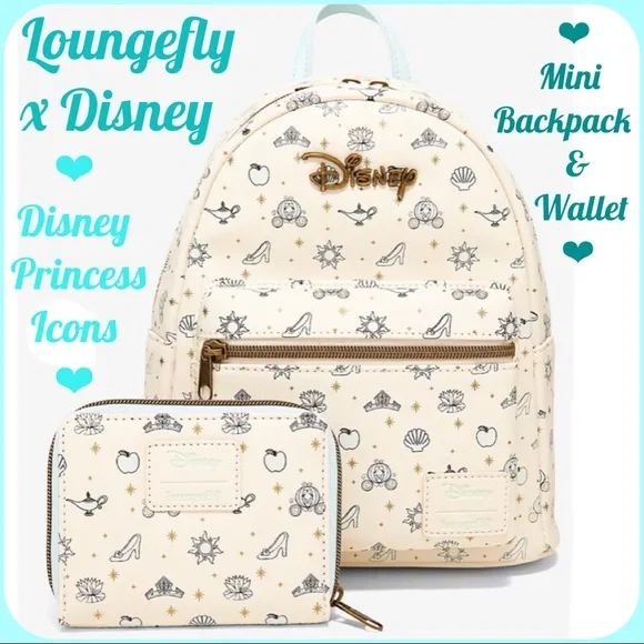 Disney | Bags | Loungefly Disney Princess Icons Mini  display picture 1